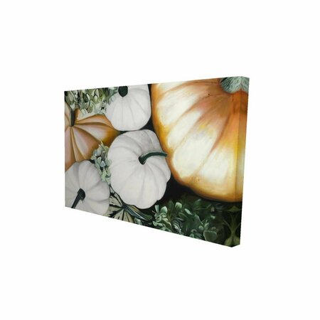 FONDO 20 x 30 in. Fall Pumpkins-Print on Canvas FO2779816
